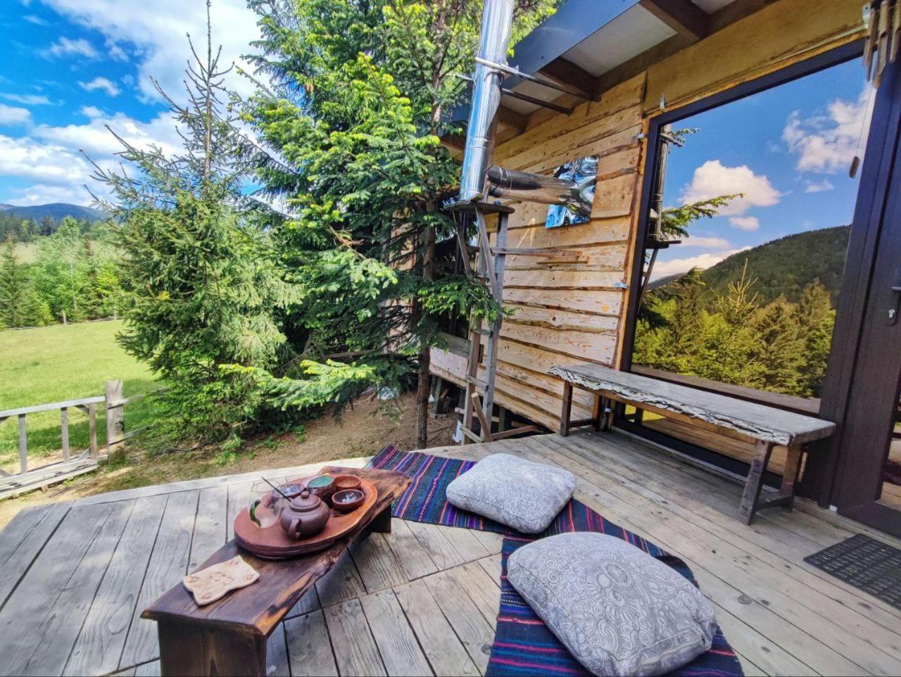 Eco Glamping - Carpathians. Retreat Hub Dzin Space Verhovina Kültér fotó